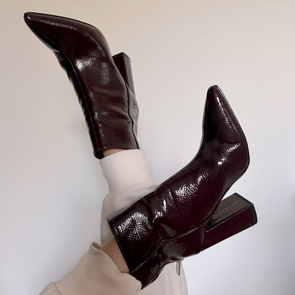 Forever 21 burgundy booties